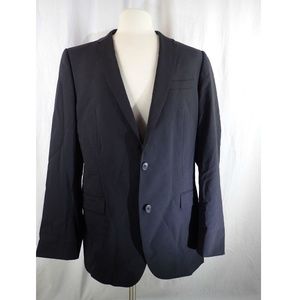 Hugo Boss Mens Sport Coat Jacket Black Sz 44L H113